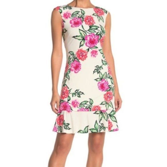 Eliza J Dresses & Skirts - Eliza J Floral Tiered Ruffle Dress